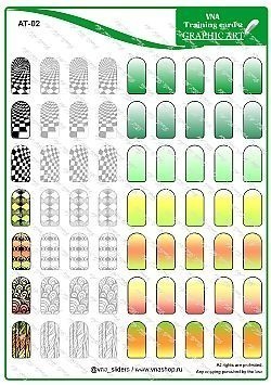 GRAPHIC ART / TRAINING CARDS  NAIL ART