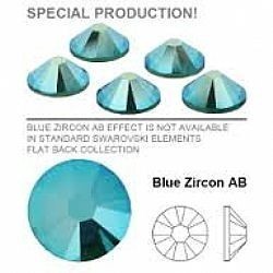 #6703#ss 3 crystal 1,3mm blue zirkon (50 vnt)