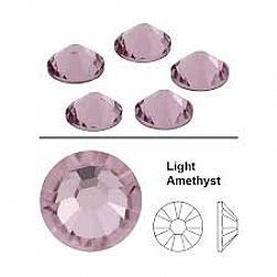 #6709#ss 5 crystal 1,3mm light amethist (50 vnt)