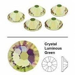 #6716#ss 5 crystal 1,5mm luminous green (50 vnt)